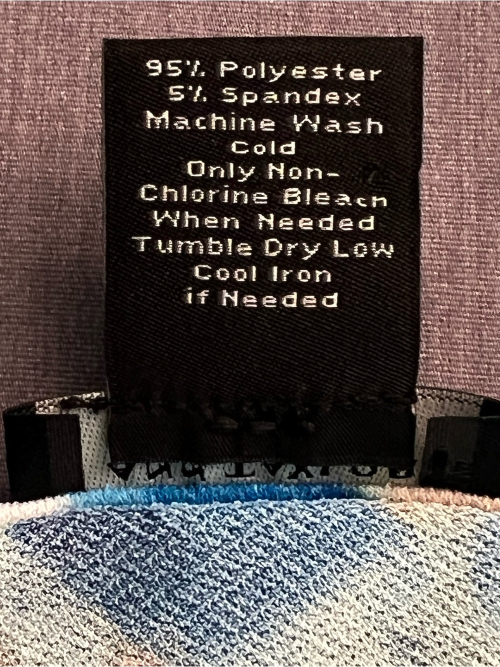 Ann Taylor Blue Teal and Tan Abstract Cap-Sleeve Top - Picture 6 of 6